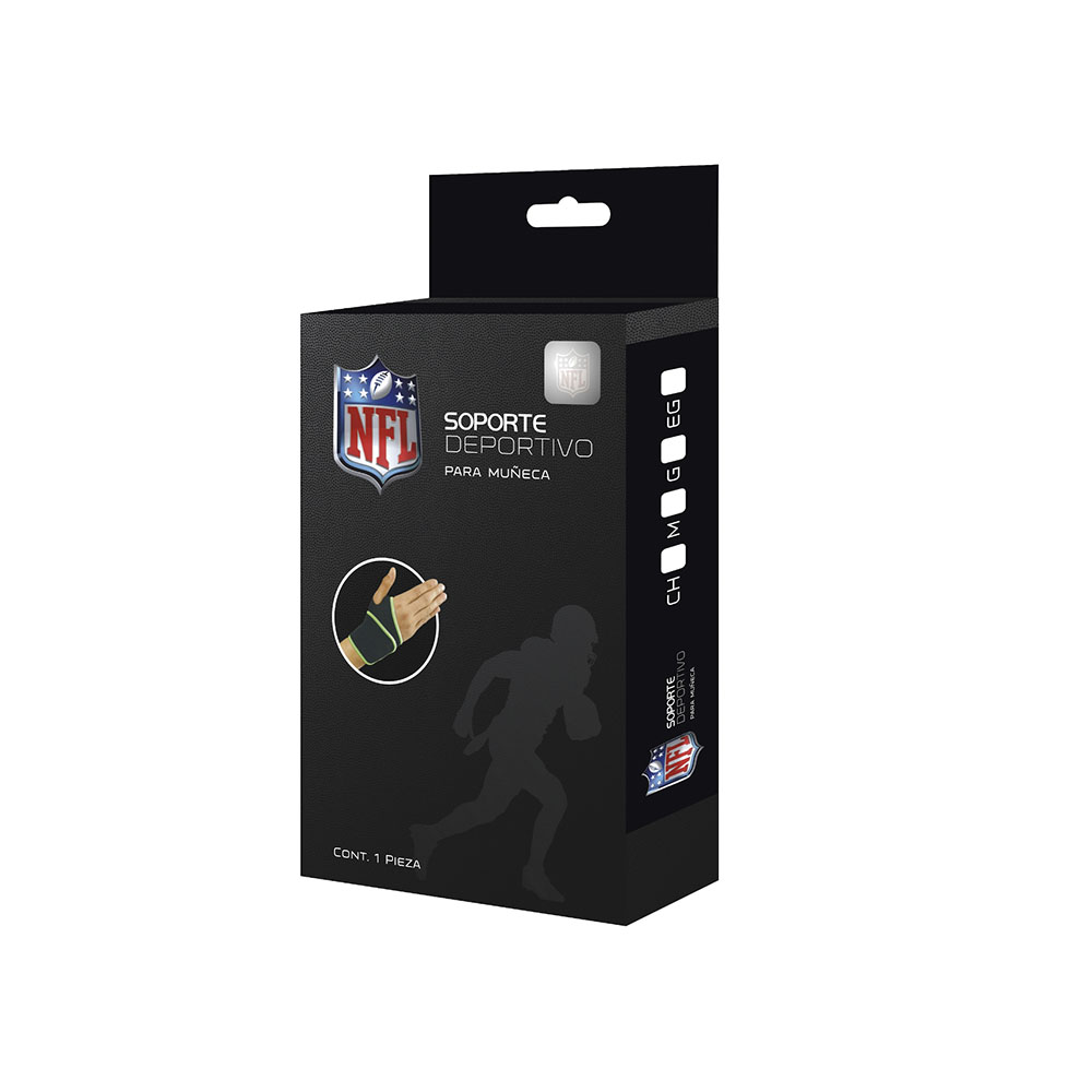 Nfl Soporte Deportivo Negro Muñeca image number null