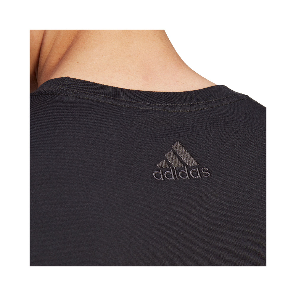 Adidas Playera Essentials Logo Lineal Bordado Tejido Jersey image number null