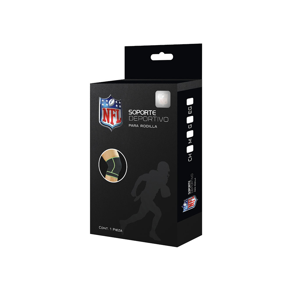 Nfl Soporte Deportivo Negro Rodilla image number null