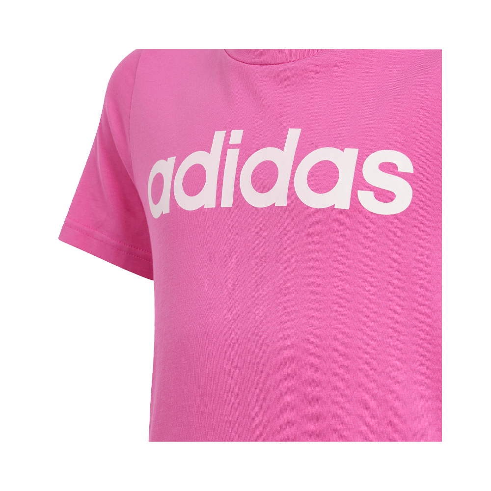 Adidas Playera Essentials Logo Linear Algodon Ajuste Ceñido image number null